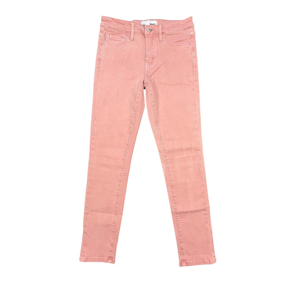 Vervet Pink High Rise Skinny Stretch Denim Jeans Womens 25